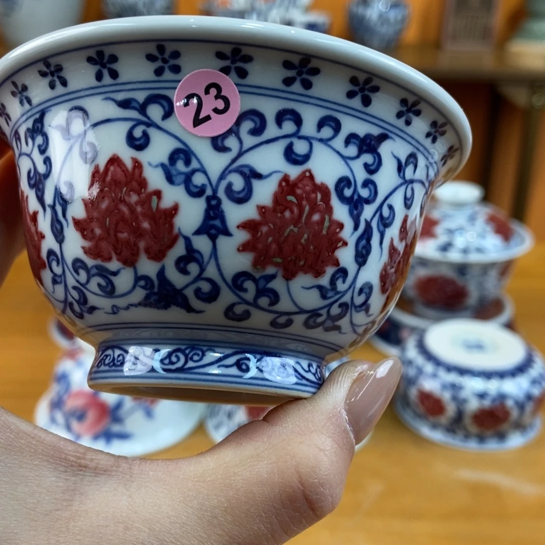 手绘现代茶具非古董