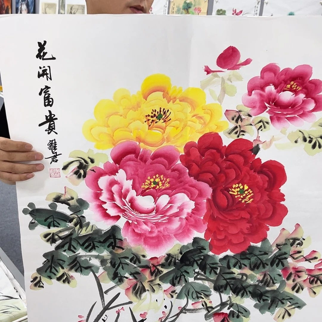 国画国画老师手绘作品