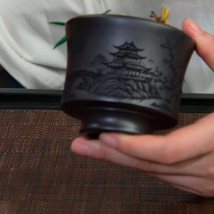 茶杯紫砂高货放漏