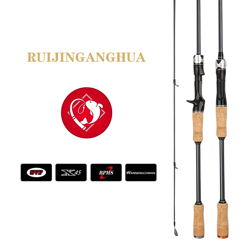 25新款RUIJINGANGHUA臻玲珑远投路亚竿泛用竿翘嘴鳜鱼