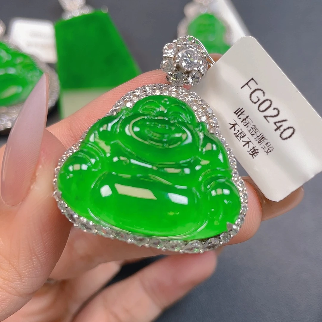 【闪购商品】颈饰银S925镶嵌翡翠翡翠