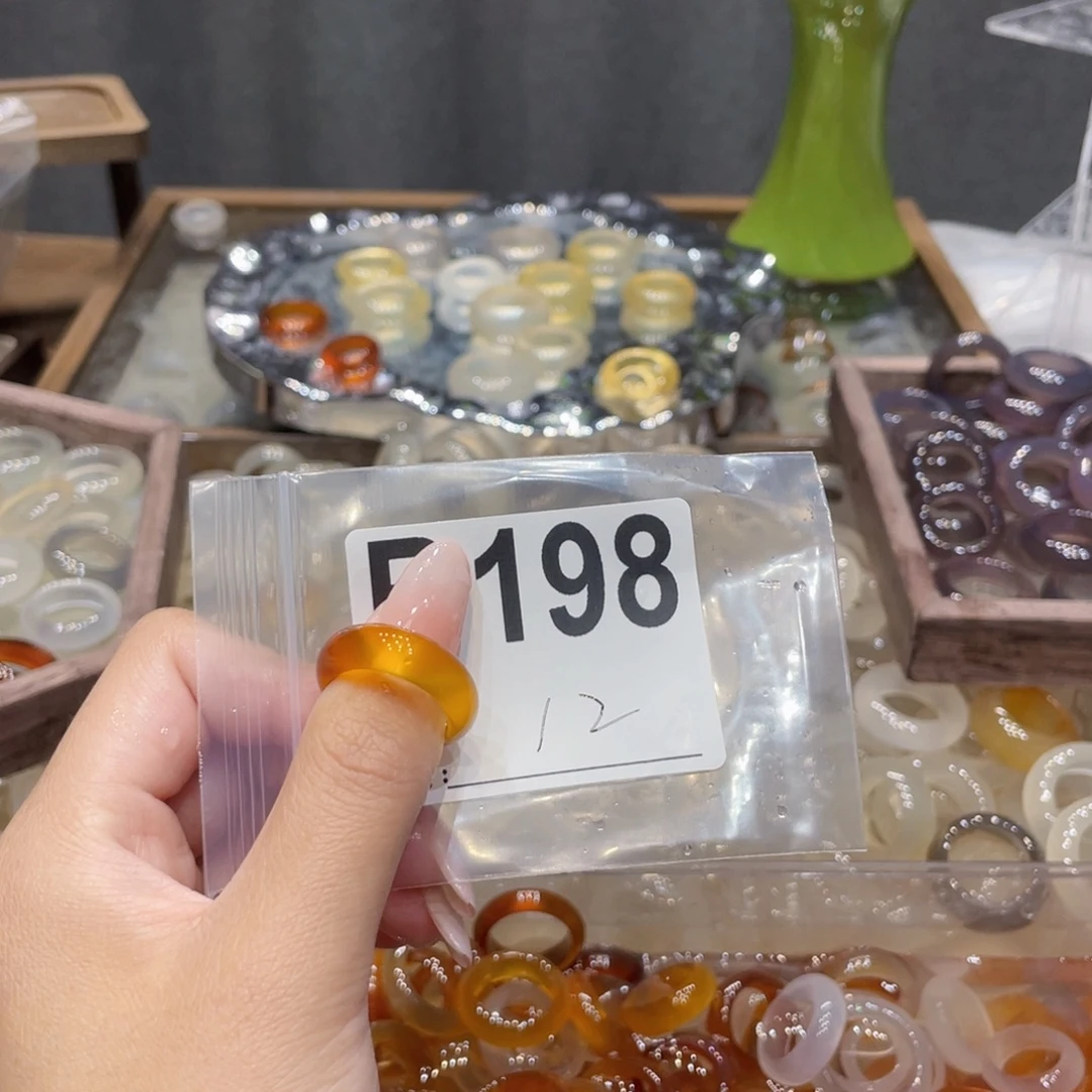 玛瑙/玉髓未镶嵌戒指198