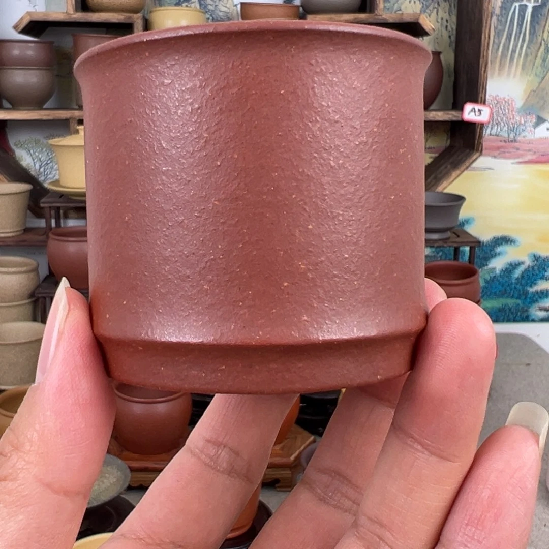 紫砂茶杯拙器甄选，纯原本矿。