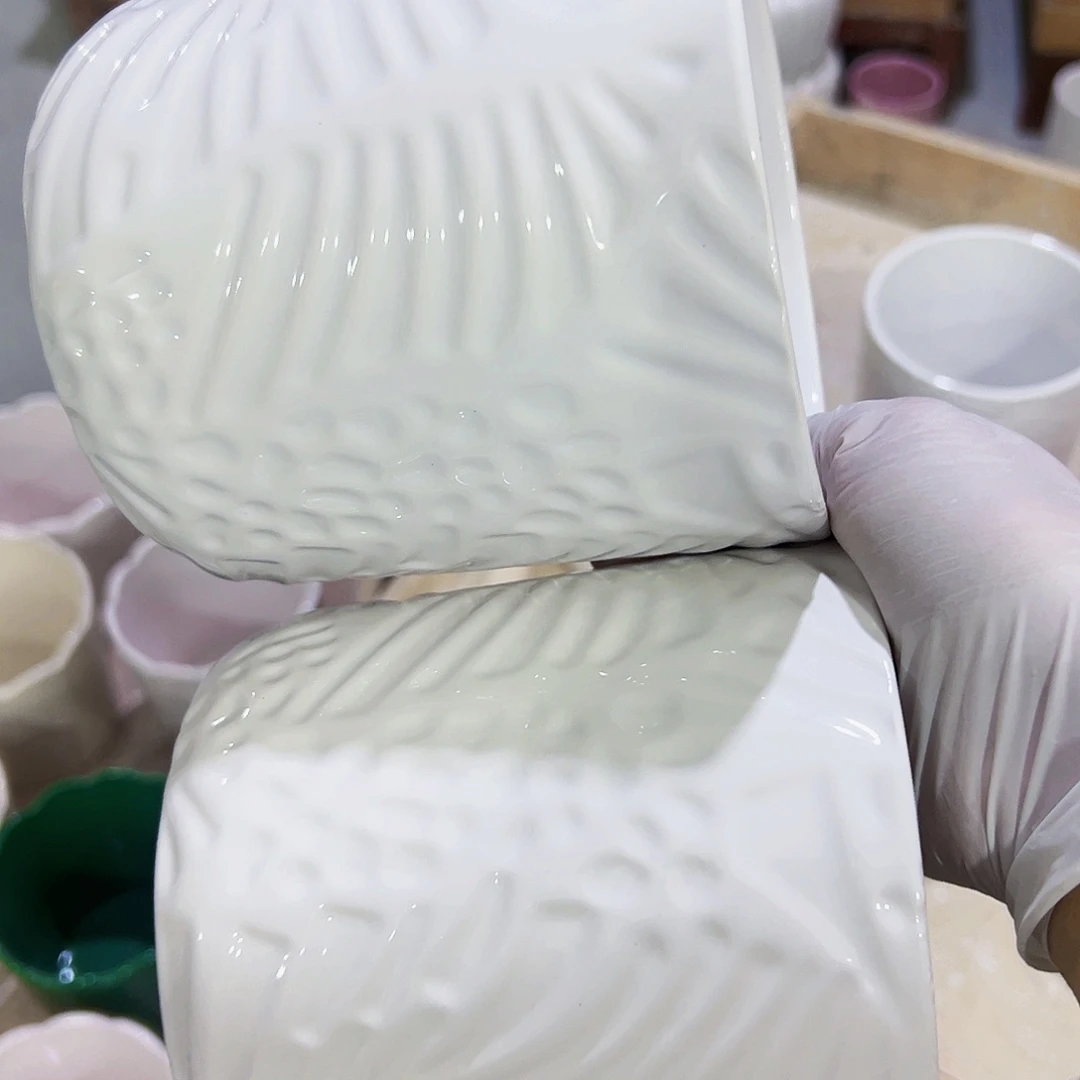 有孔，外贸尾单陶瓷花盆凑单10米包邮