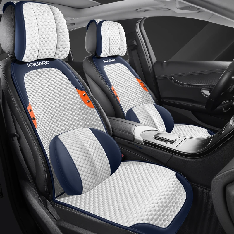 汽车坐垫四季通用座垫半包布艺车垫子薄款座椅套透气主副驾驶夏季