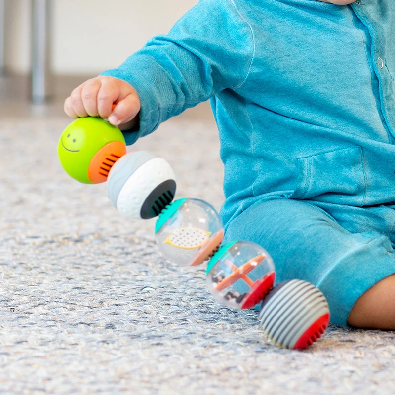 infantino婴蒂诺百变虫虫球宝宝触觉感知手抓球男孩女孩益智玩具