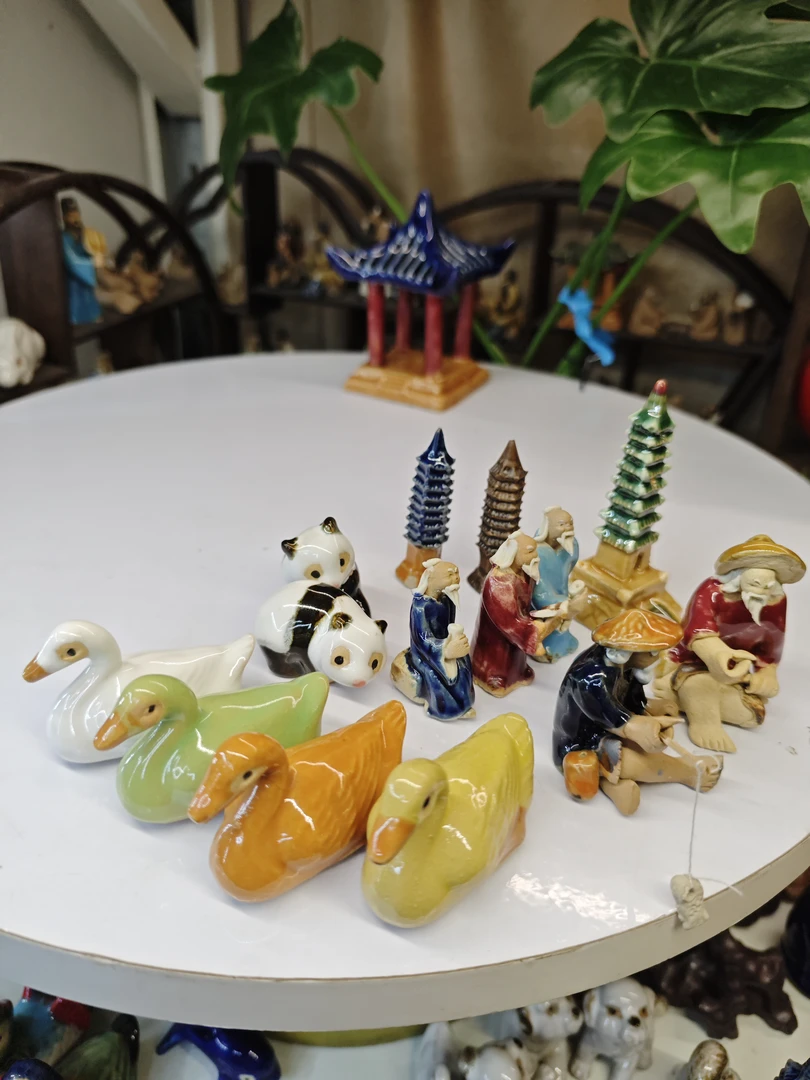 14件陶瓷组合假山盆景造型