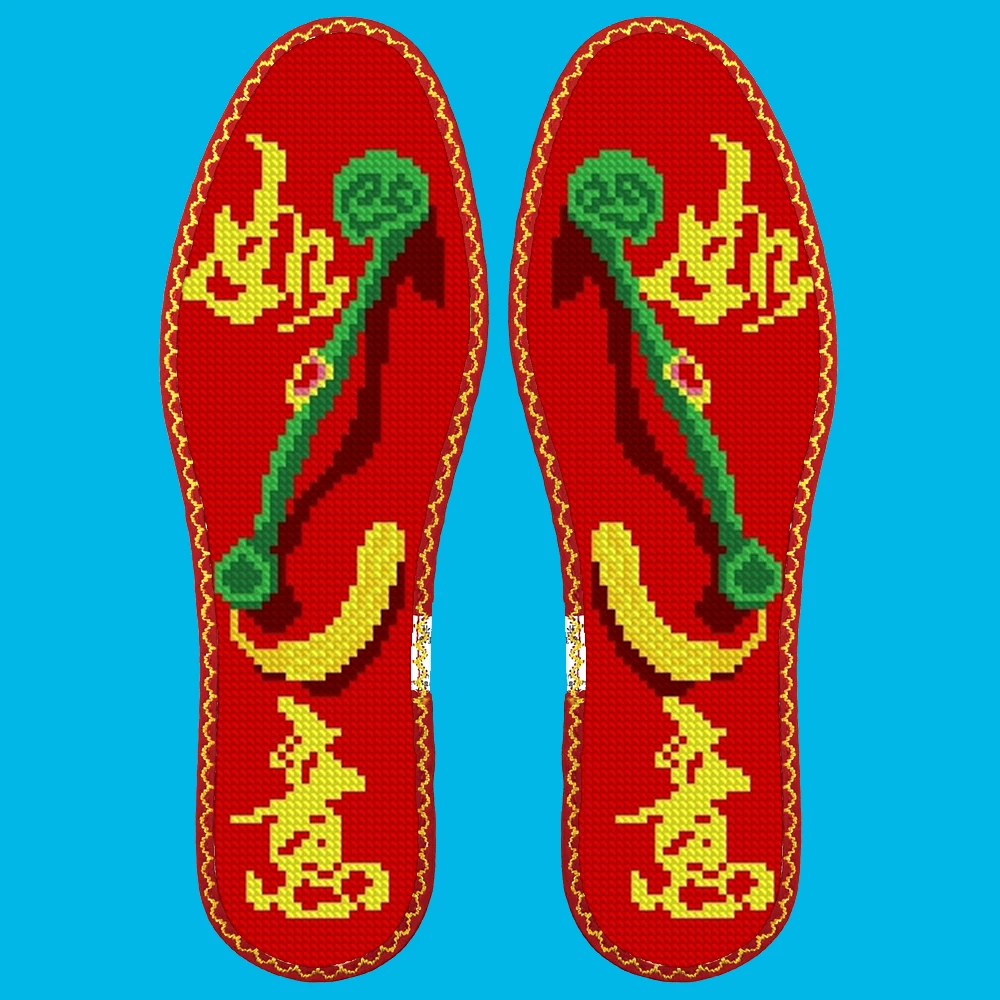 （S56969)11CT十字绣鞋垫正品套装现货现发（粉丝福利）