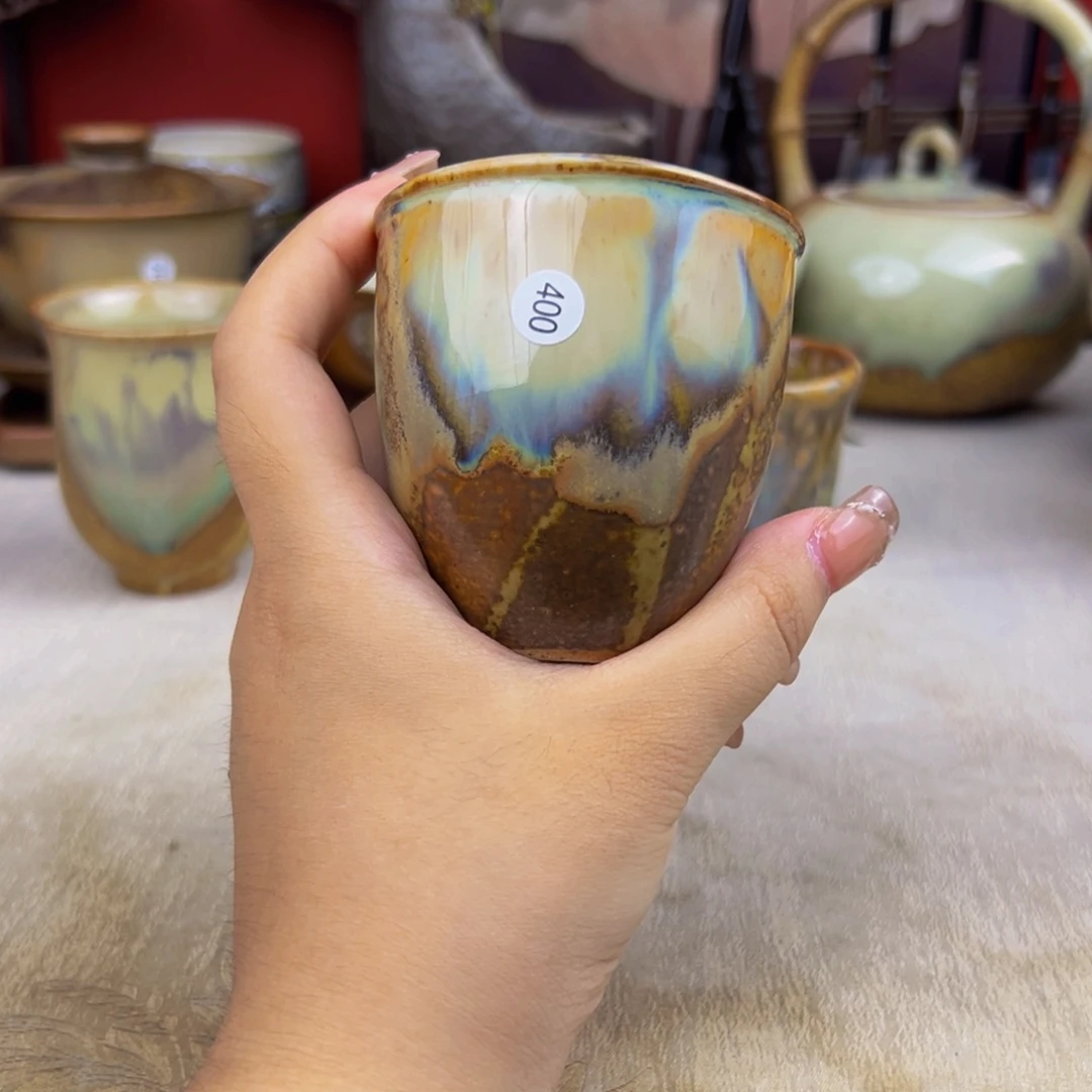 杯纯手工柴烧主人杯
