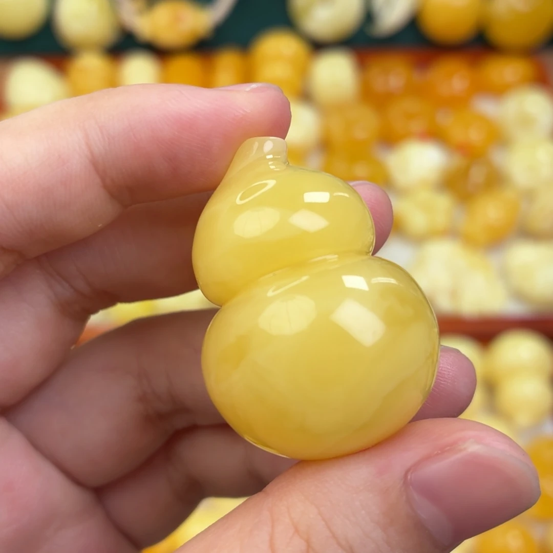 蜜蜡未镶嵌毛衣链蜜蜡