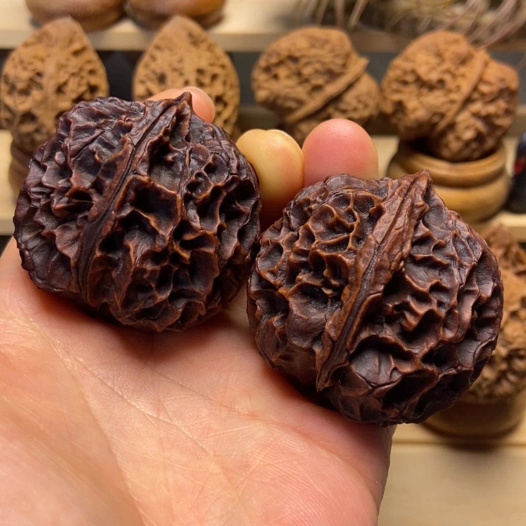 把件文玩核桃凤凰牡丹44