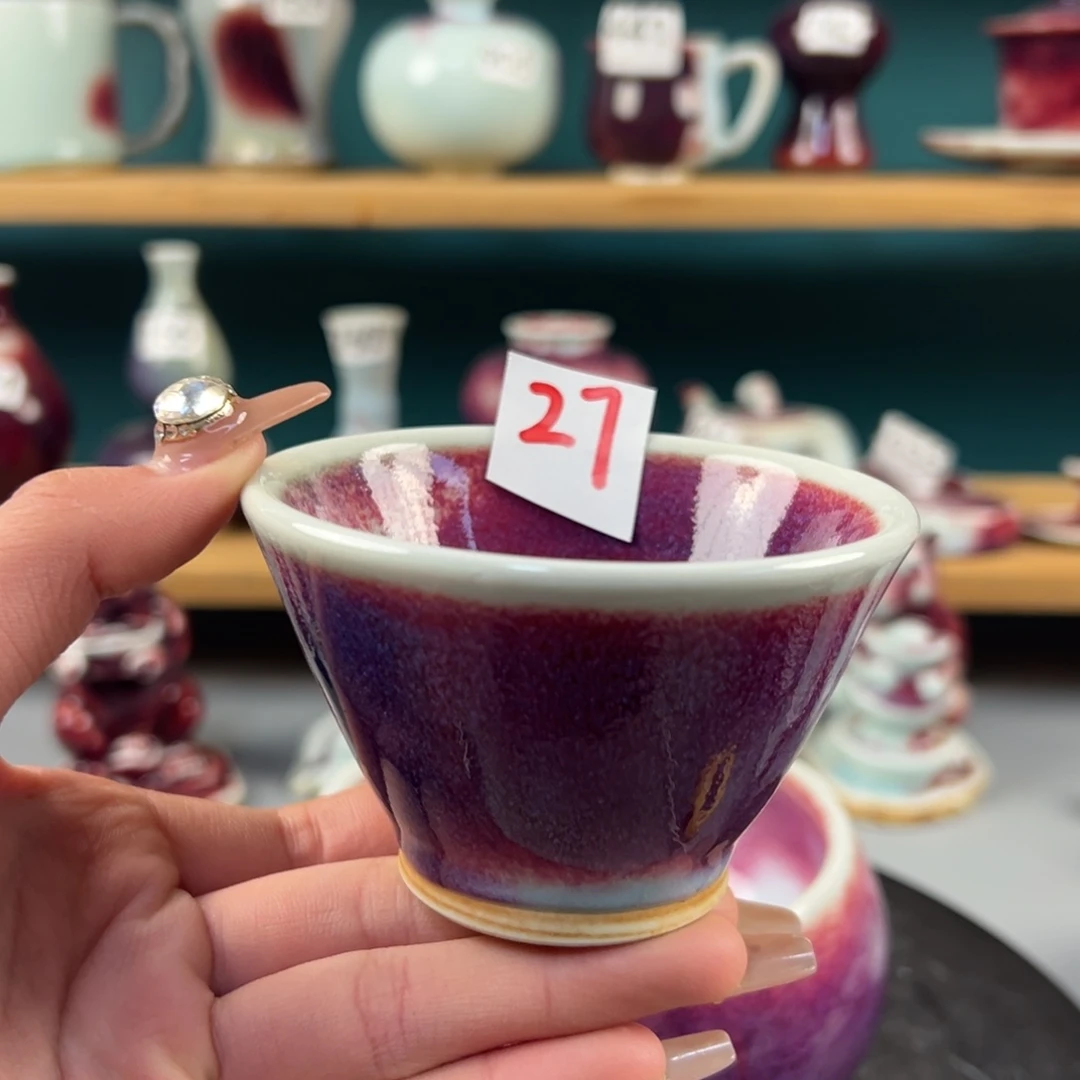 瓷片用****5微瑕主人杯纯手工