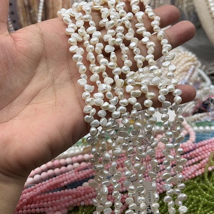 未镶嵌玛瑙/玉髓珠宝半成品一条花瓣巴洛克珍珠