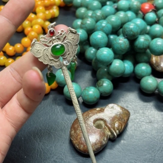 吊坠白玉菩提把件