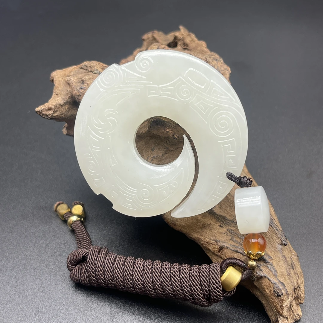 《清代》和田玉璇玑玉佩 山东国营文物商店 ZZXCRH437777