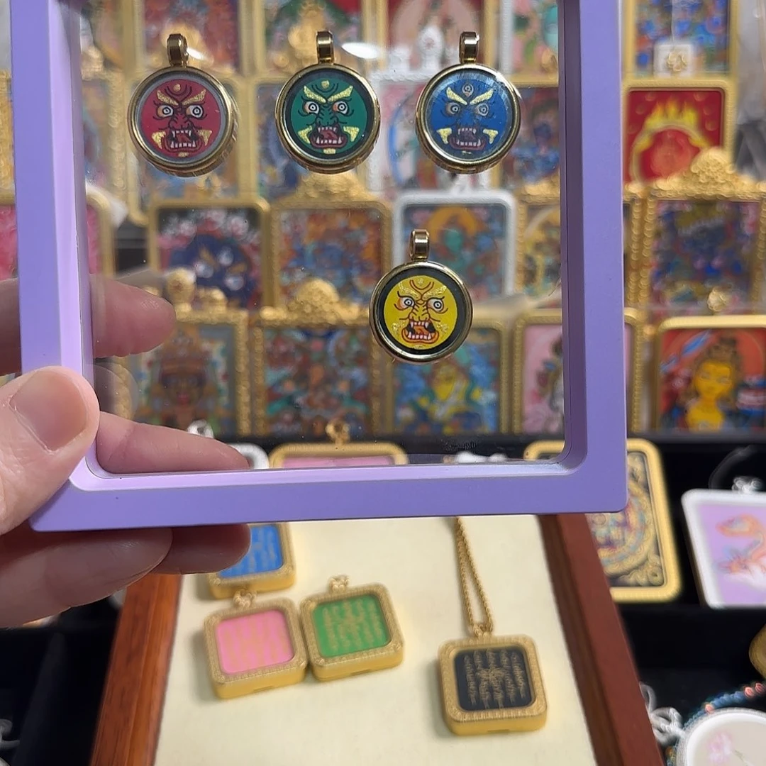 吊坠十三纯手绘2.0唐卡