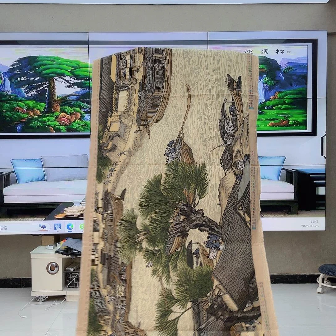 棉十字绣三米清明满绣中格