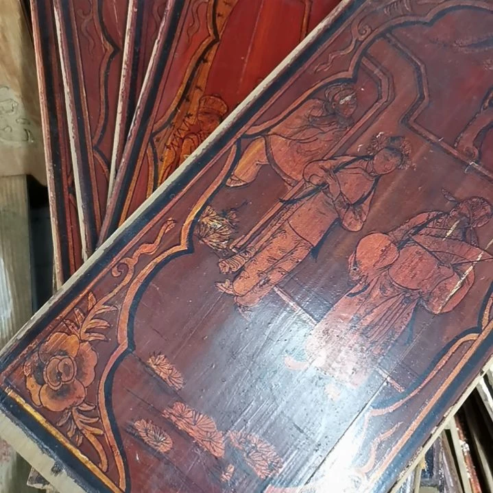 木聚*堂老木雕花版七片