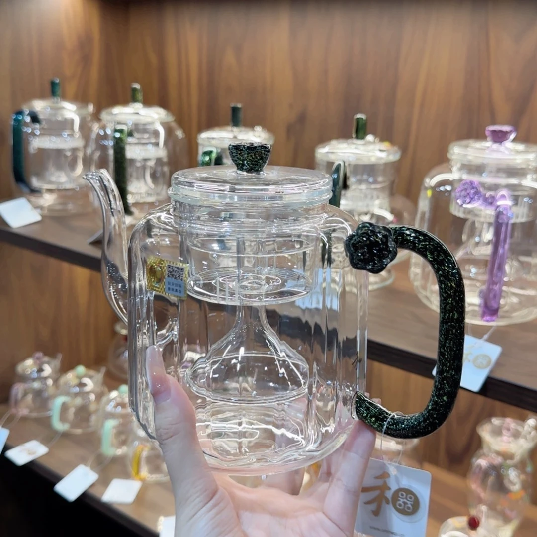 乌**黑禾器莲君壶双内胆黑金色。。。