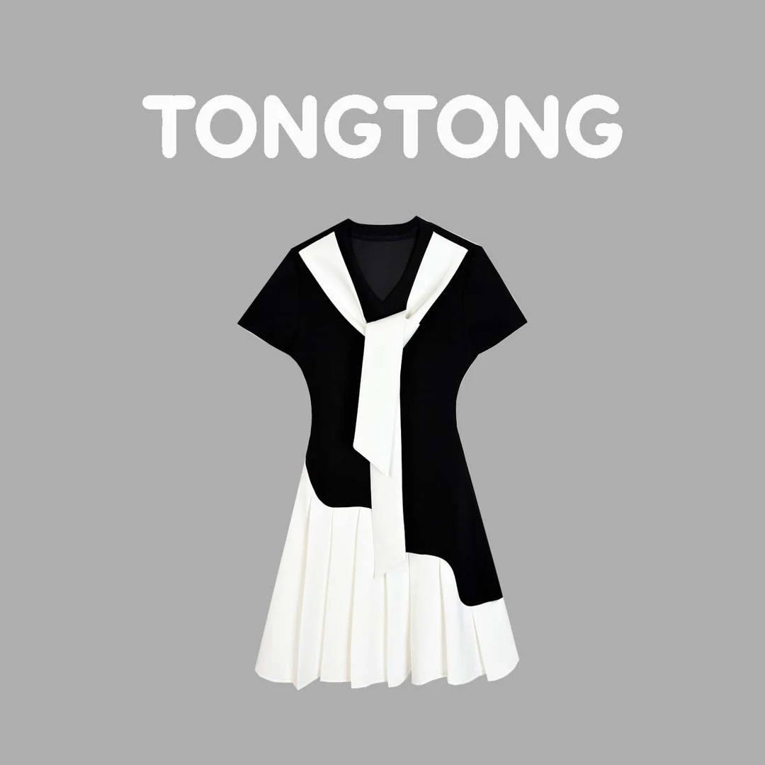 【桐桐】时尚显瘦气质轻奢百搭修身潮流连衣裙GGZ-130