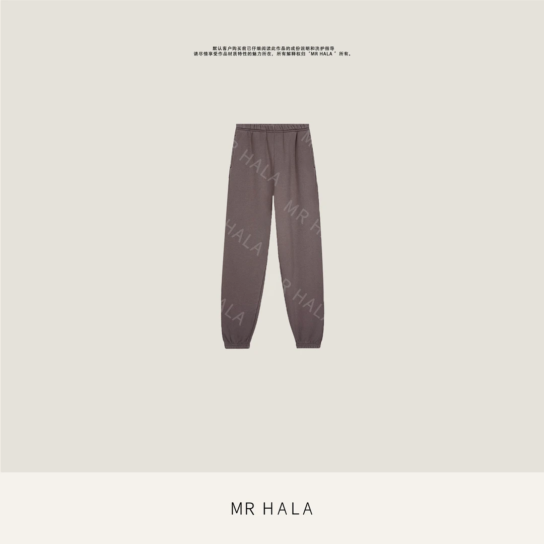 MRHALA华仙暖厚抽绳松紧卫裤女 LK40924