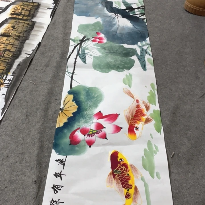 国画国画作者画心一张