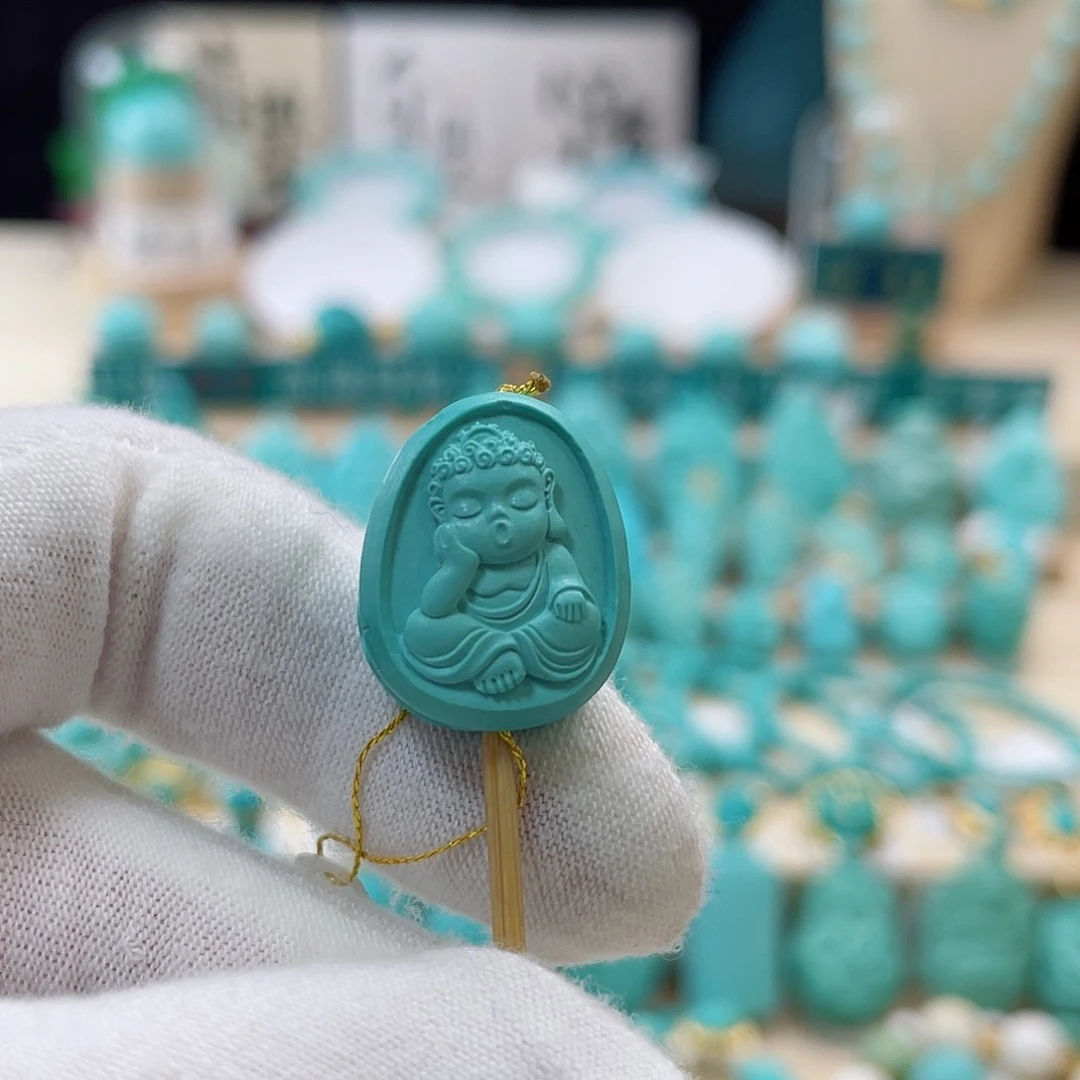 绿松石珠宝奇石未镶嵌