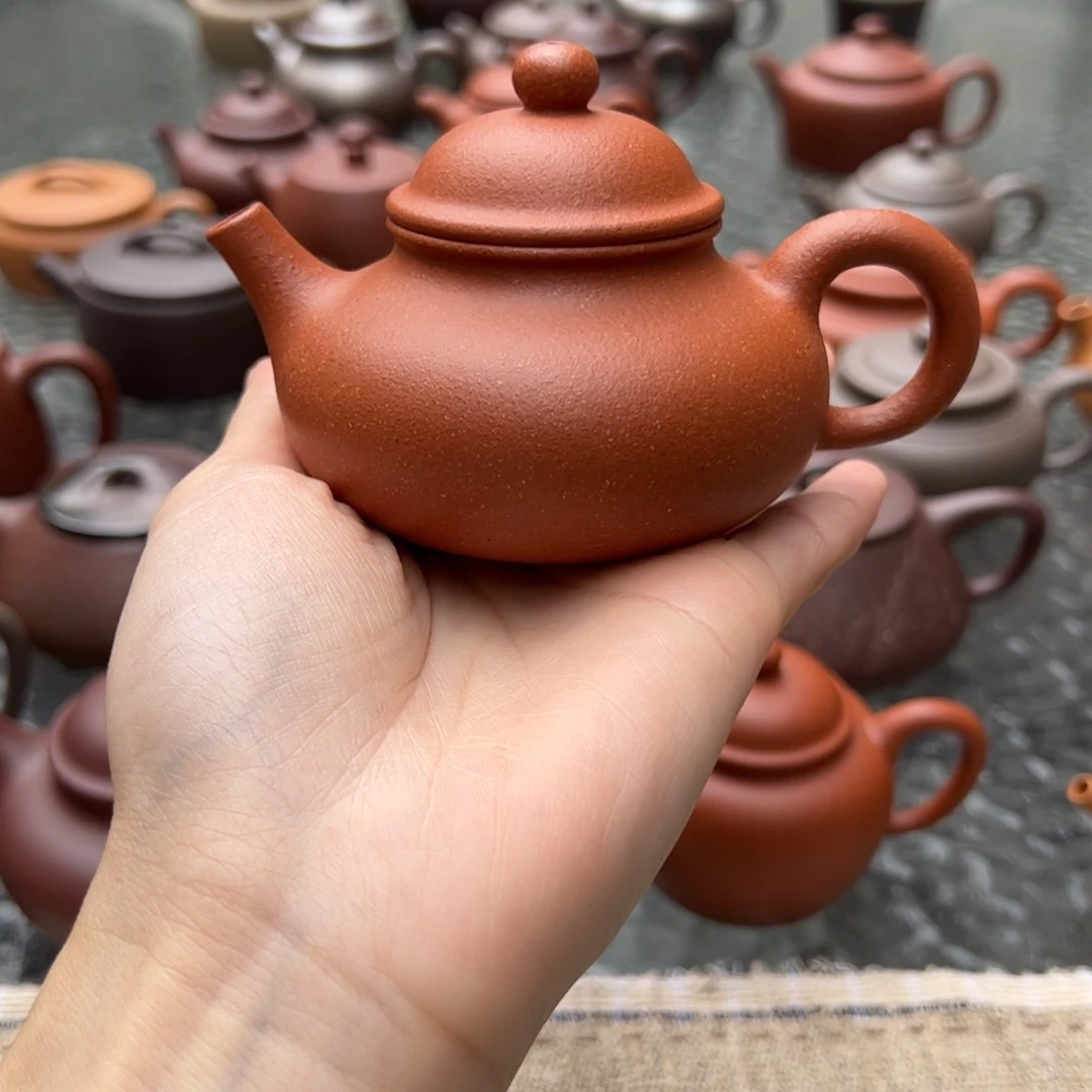 紫砂茶壶红降坡容天145c c