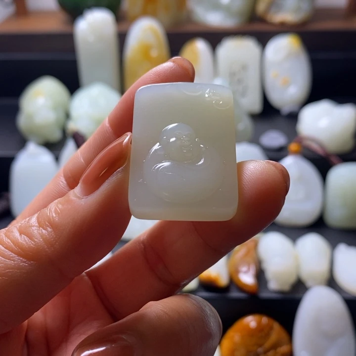 和田玉未镶嵌颈饰