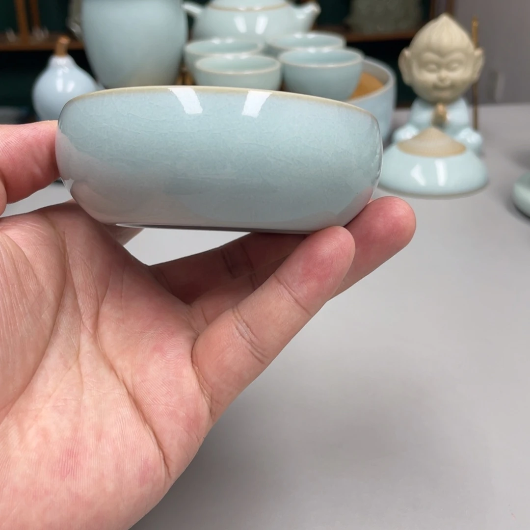 凡***哥瓷普洱杯赵琳老师天青色