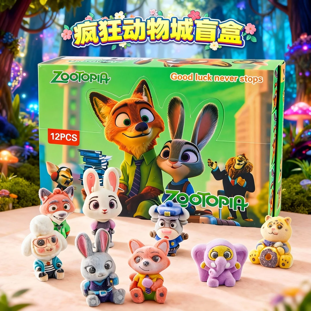 疯狂动物城2系列盲盒周边洞洞乐玩偶挂件尼克朱迪手办男女孩礼物6