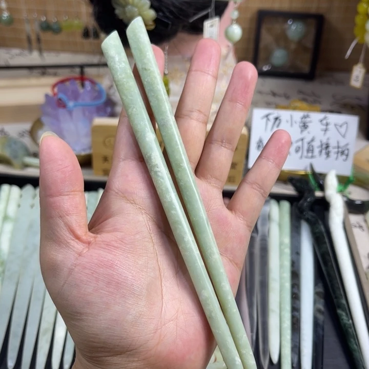 蛇纹石玉未镶嵌发饰9