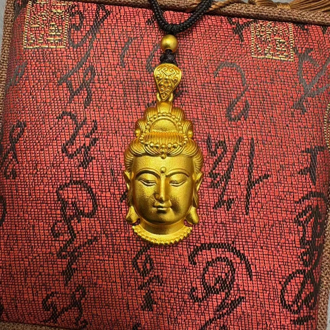 合金吊坠 合金吊坠 双面观音像立体雕刻古法复古男女款时尚饰品