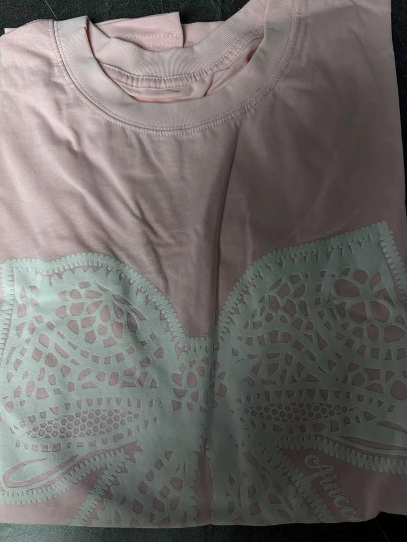 A19-2两色“大蕾丝蝴蝶结”短袖（2486）