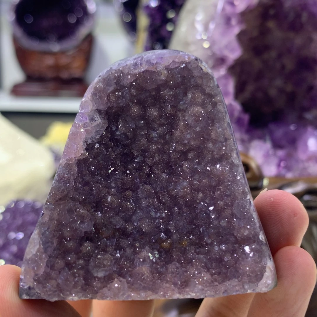 紫晶摆件未镶嵌紫晶