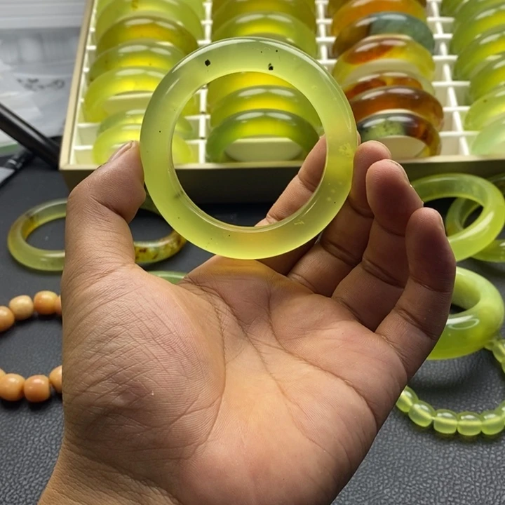 蛇纹石玉合金手镯54