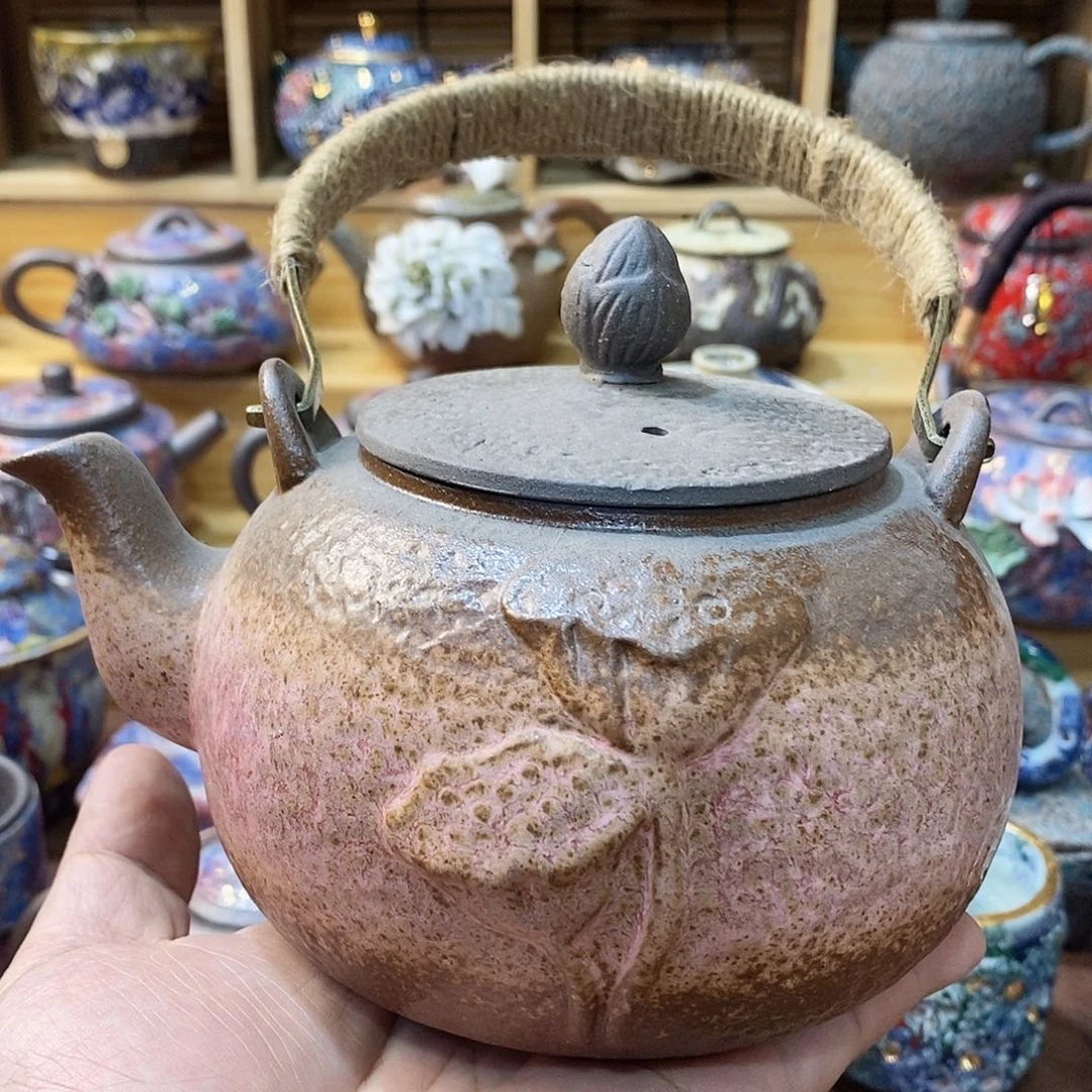 粗陶志野柴烧茶器