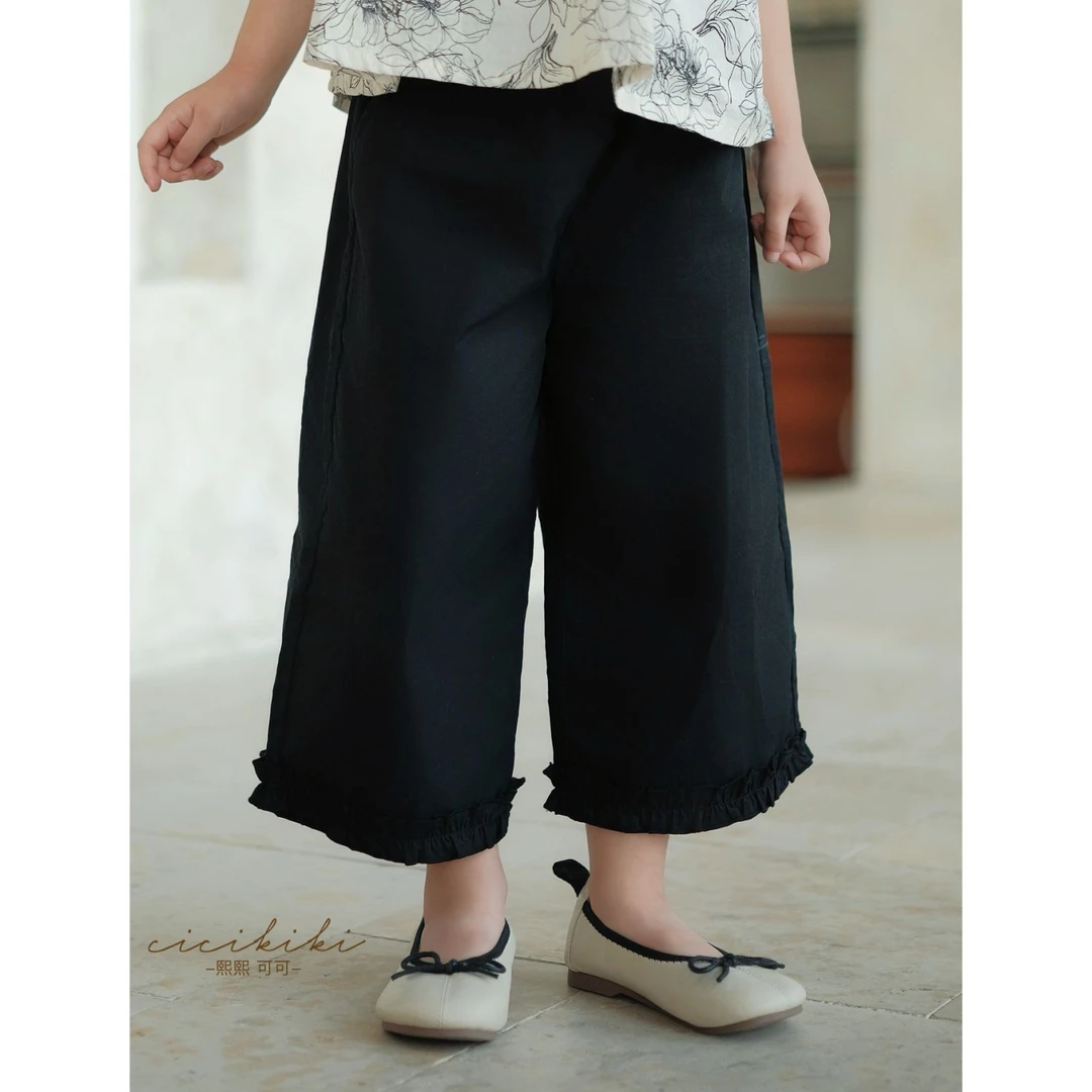 【百搭黑】2025夏季新款时尚品质百搭裤子休闲裤 熙熙可可KZ2563
