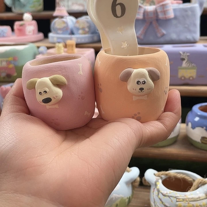 6….手工手绘花盆花盆