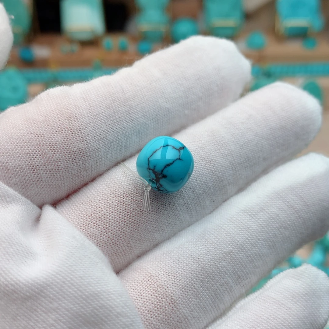 绿松石未镶嵌珠宝奇石10.5mm