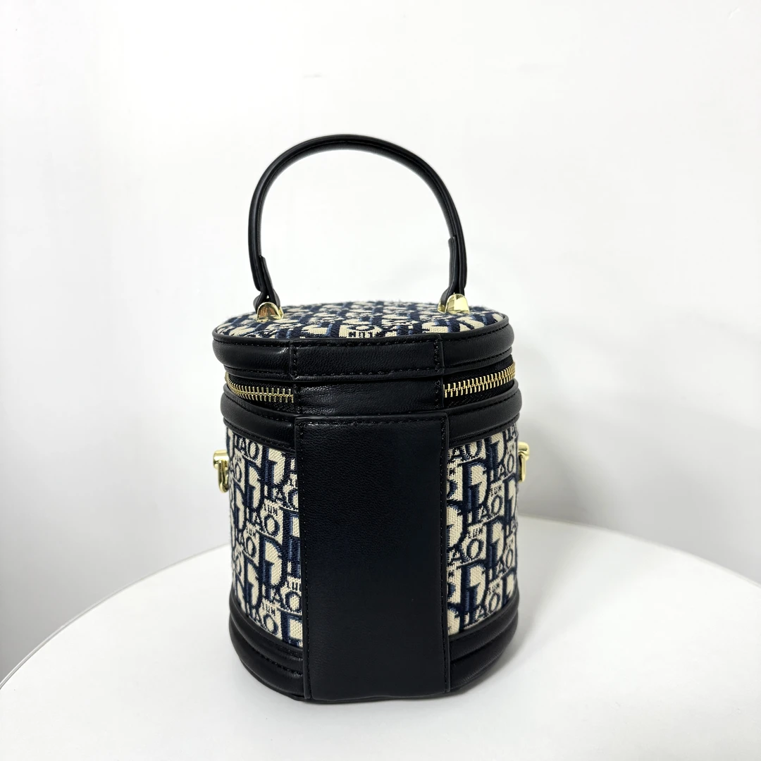 经典复古蓝色手提斜挎包