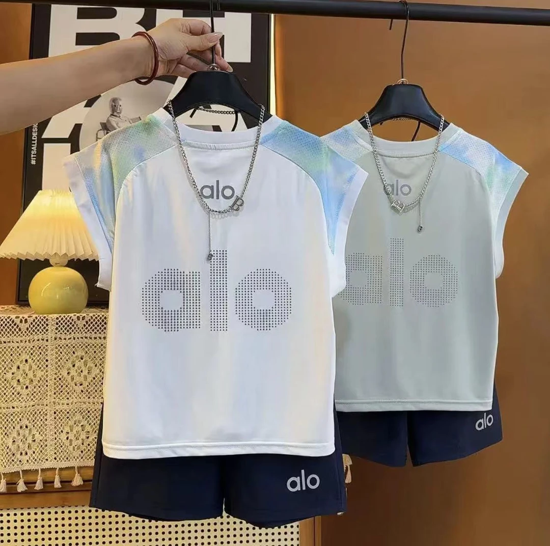 新款夏季童冰感速干两件套中大童透气运动儿童套装