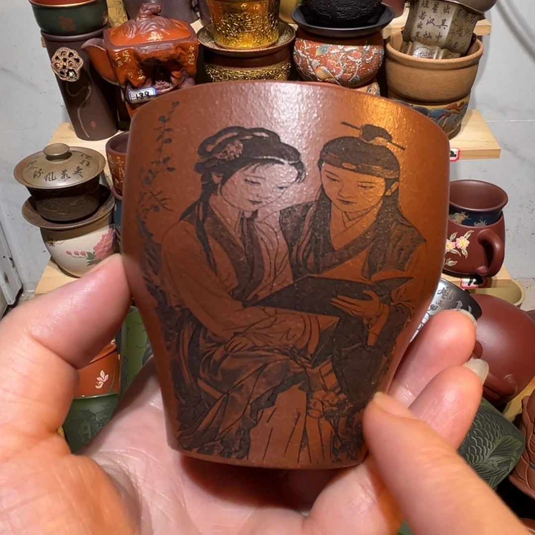 茶杯紫砂宜兴紫砂主人杯