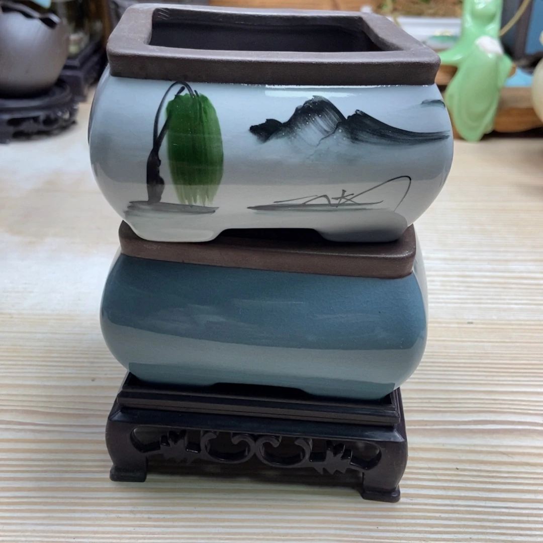 瓷片陶瓷花盆陶瓷艺术