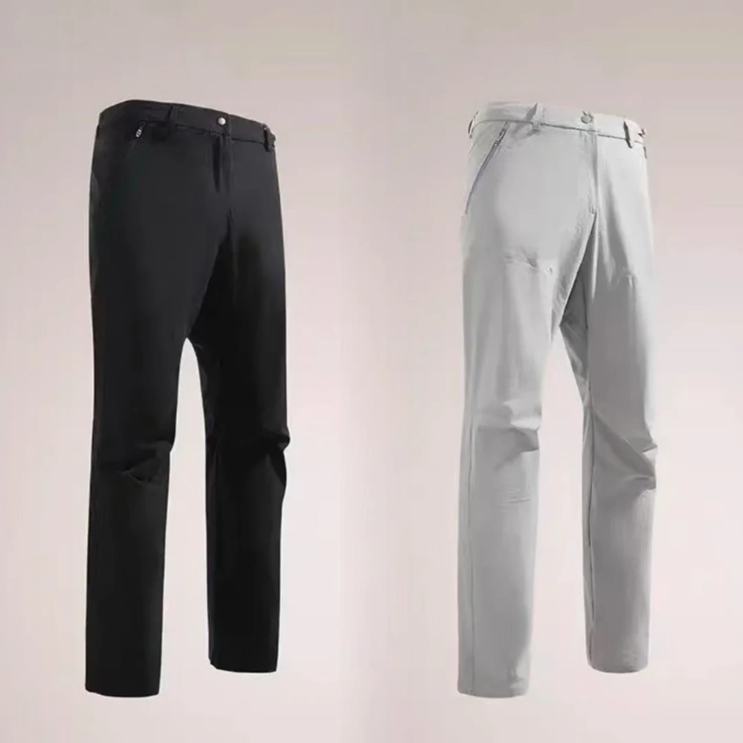 男士韩版时尚修身运动登山休闲裤春夏潮流轻奢简约户外运动直筒裤