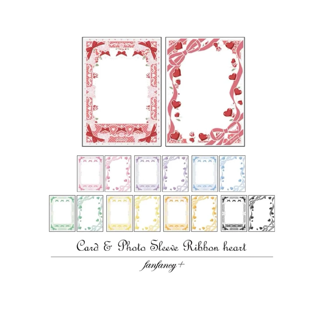 【爱吃谷】 5寸相卡卡膜分装4枚 fukuya玫瑰经典蕾丝颜色随机