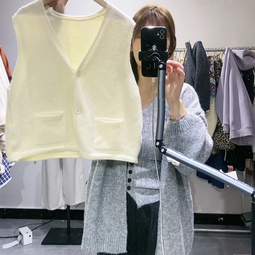【闪购商品】米色马甲