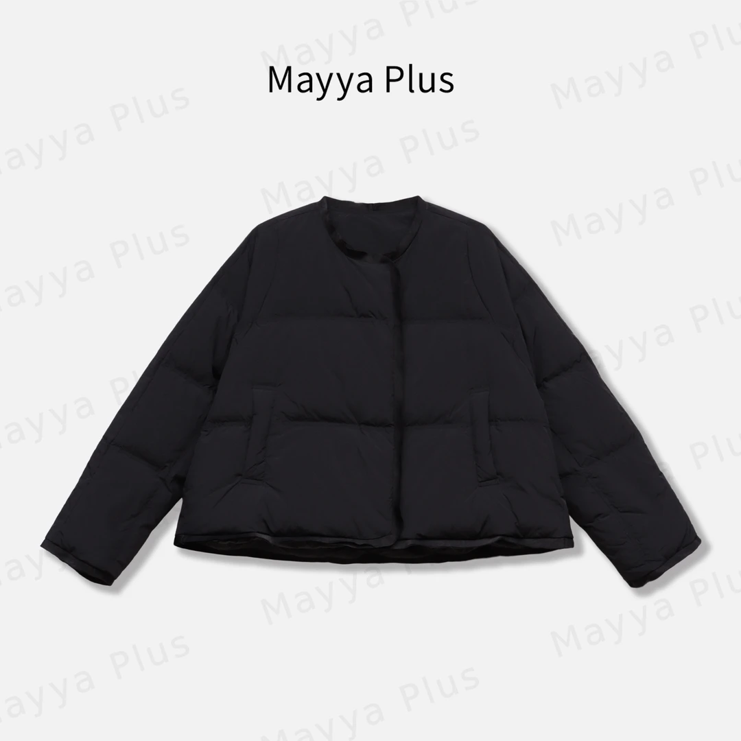 【芬兰雪季】Mayya Plus麦芽定制气质显瘦毛茸茸短羽绒服32547903