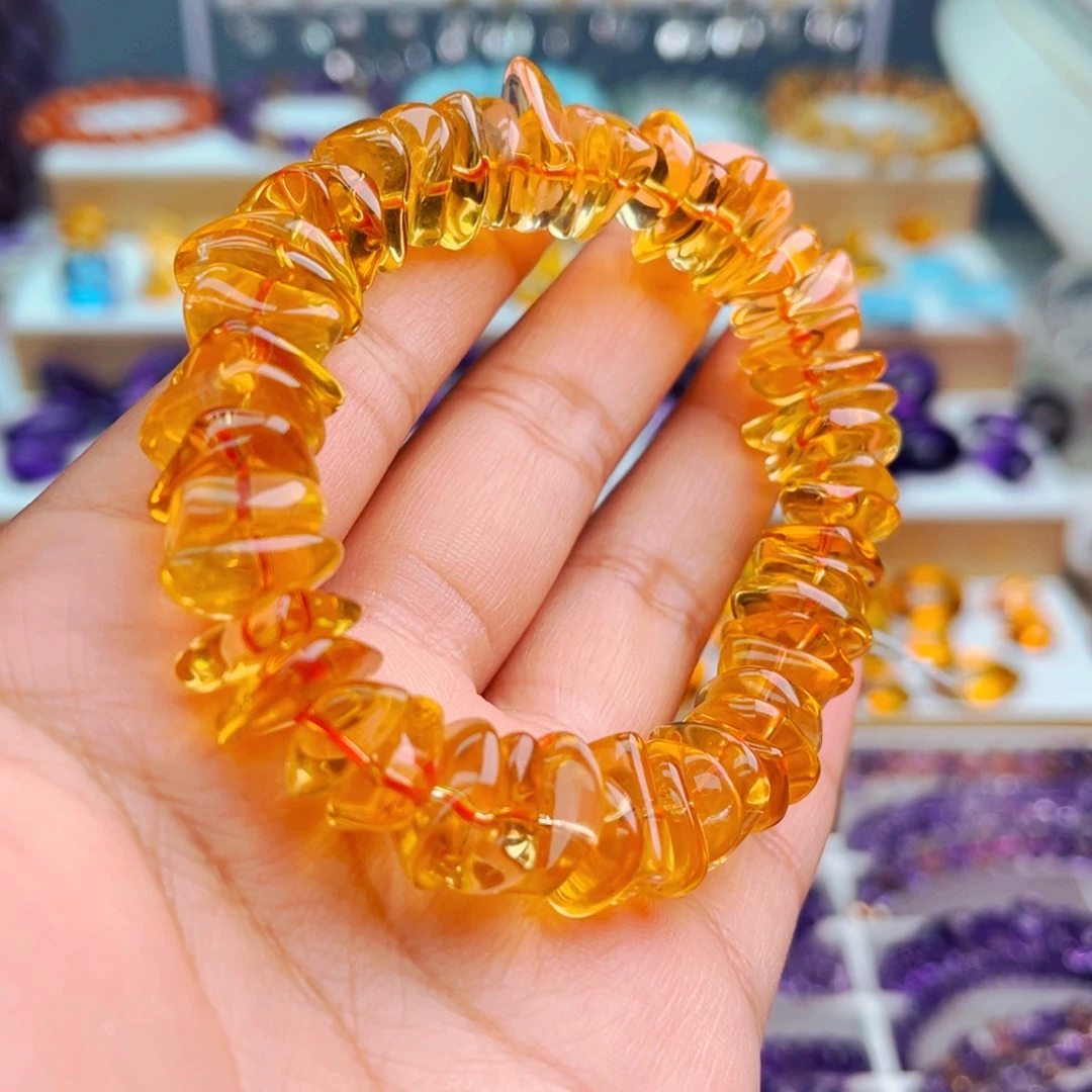 水晶未镶嵌手串天然