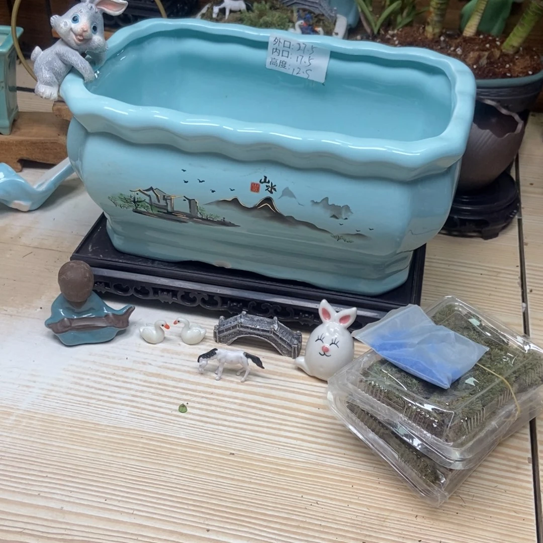 瓷片陶瓷花盆陶瓷艺术